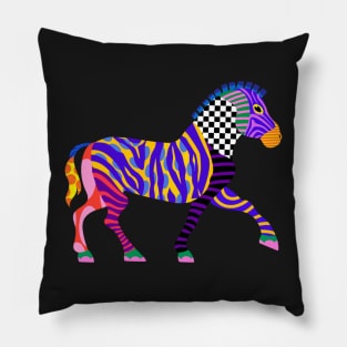 Geometric Horse Pillow