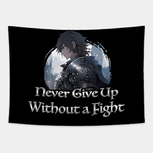 Warrior Knight Motivation Quotes - Anime Shirt Tapestry