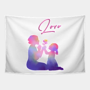 Love Mum & Daughter, Special Gift Tapestry