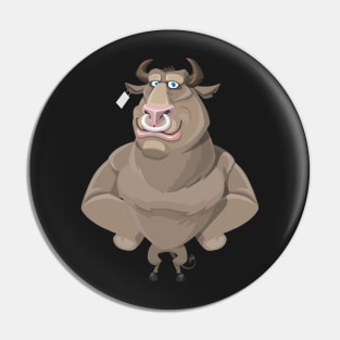 Cartoon Bull Pin