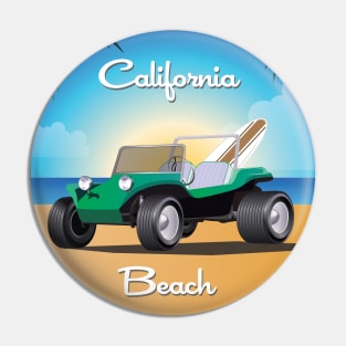 Manx Dune Buggy on California Beach Pin