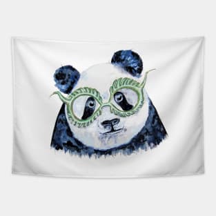 Green Panda Tapestry