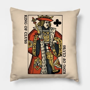 Classic Original Standard Character of Playing Card King of Clubs Pillow