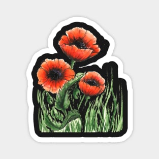 "Poppy flowers" Magnet