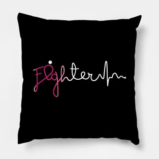 Fighter- Breast Cancer Gifts Breast Cancer Awareness Pillow