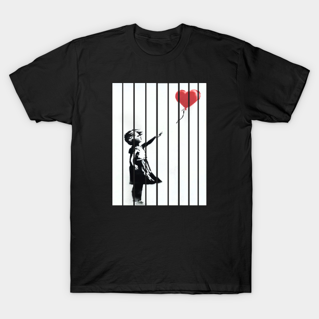 Shredding the love balloon - Banksy - T-Shirt