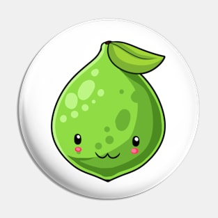 Kawaii lime fruit Pin