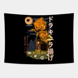 Dracula Karaage attacking chickens Tapestry