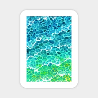 Tropical Waves Watercolour Magnet