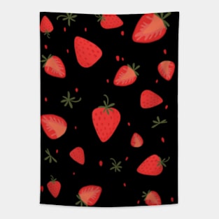 Vintage Strawberry Pattern Tapestry