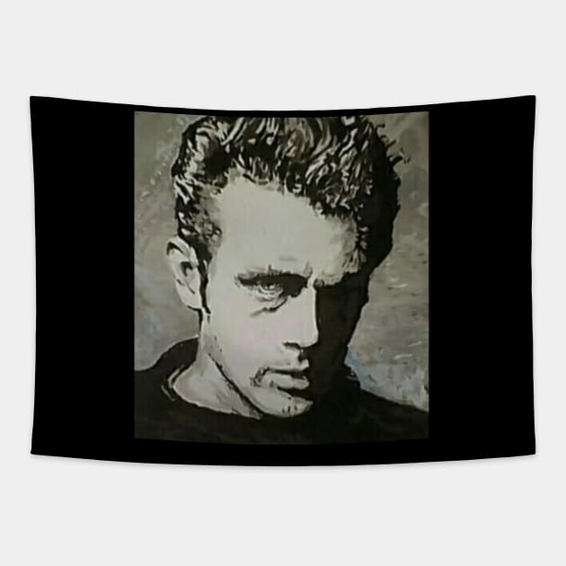 James dean Tapestry by Mike Nesloney Art