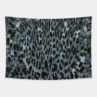 Gray Leopard Animal Print Tapestry