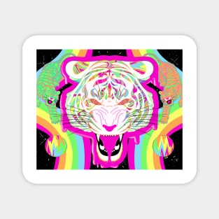 Trippy Tigers Magnet