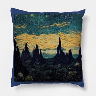 Starry Night in Kashyyyk Pillow