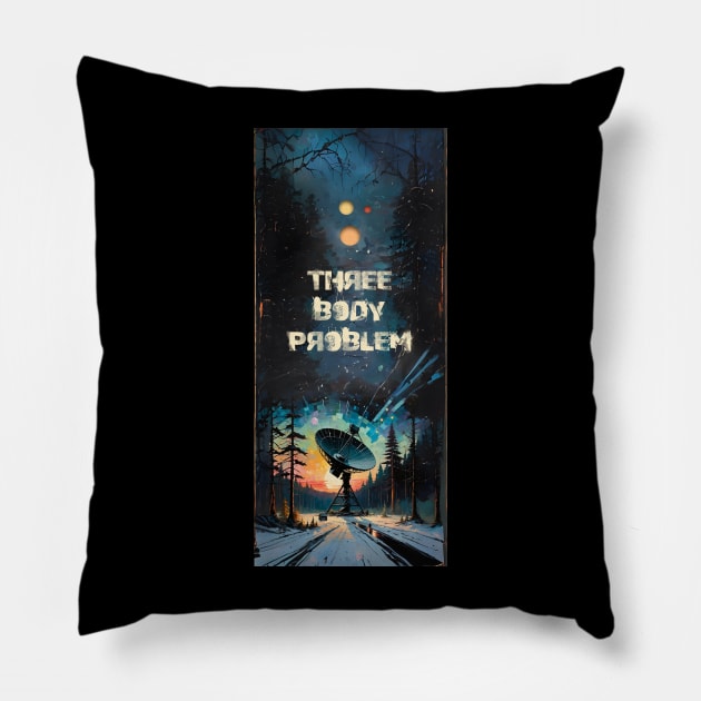 Three body problem Pillow by orange-teal