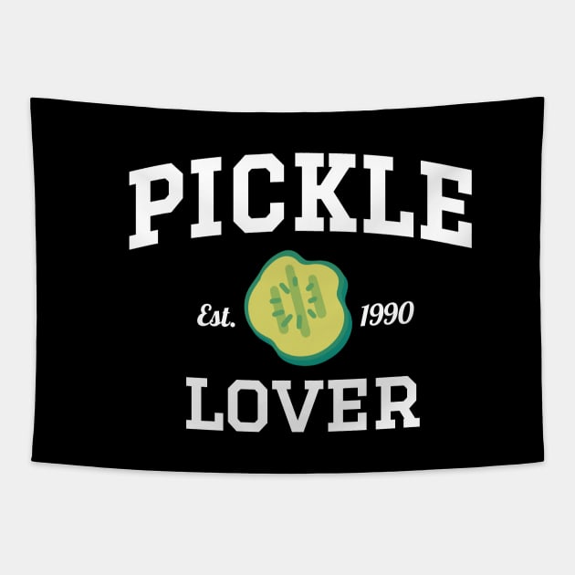 Pickle Lover Est. 1990 Athletic Tapestry by DesignArchitect