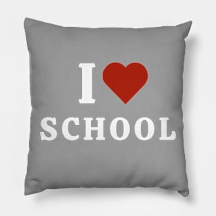 I Love School Pillow