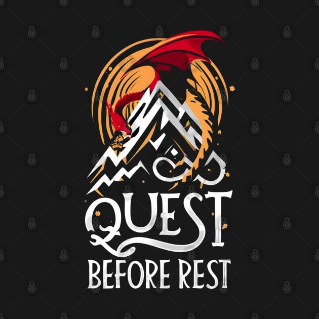 Quest Before Rest - Red Dragon - Fantasy by Fenay-Designs