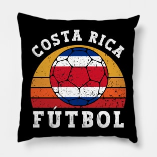 Costa Rica Fútbol Retro Pillow