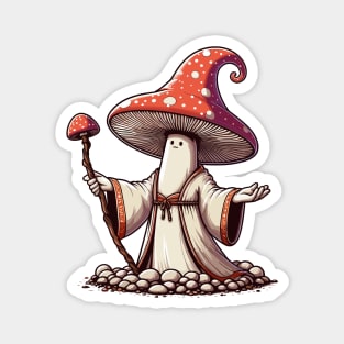 Mushroom Wizard Magnet