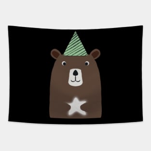 Bear with star Tapestry