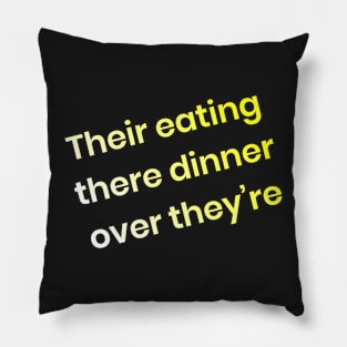 Grammar Joke Pillow