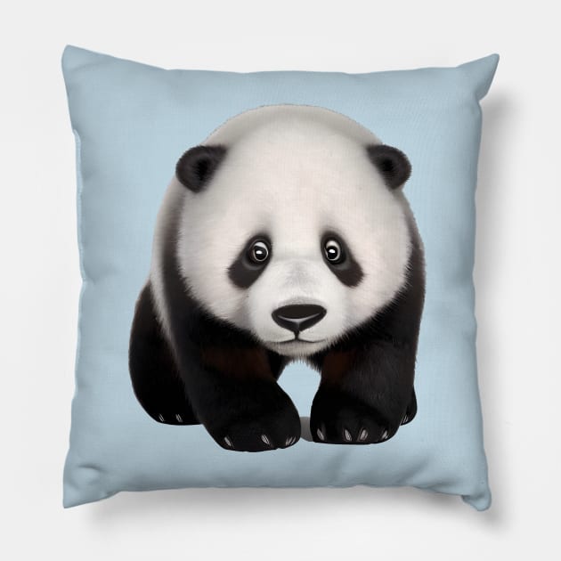 Baby Panda Pillow by DavidLoblaw