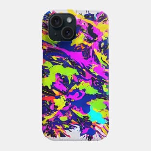 Abstract, Marble, Watercolor, Colorful, Vibrant Colors, Textured Painting, Texture, Gradient, Wave, Fume, Wall Art, Modern Art Phone Case