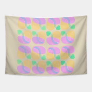 Abstract art pattern in gentle pastel shades Tapestry