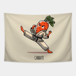 Carrate Karate Carrot Tapestry