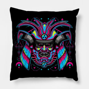 samurai mask popart Pillow