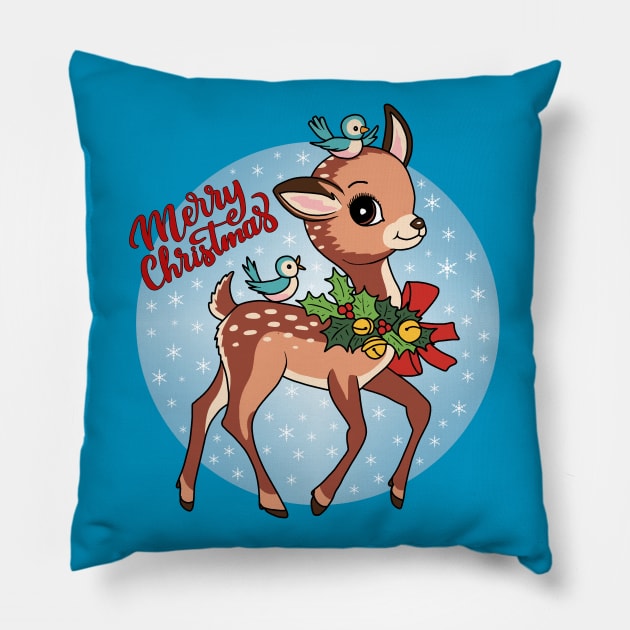 Little Reindeer Pillow by valentinahramov