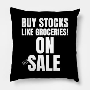 Buy Stocks Like Groceries! Investing Pillow