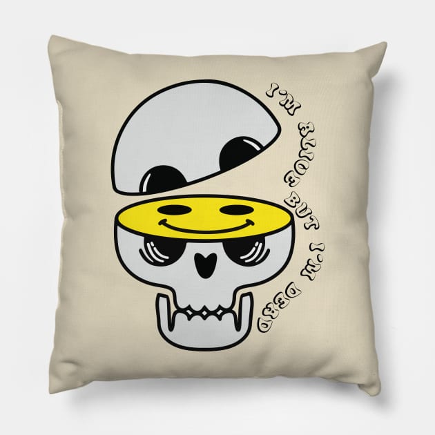 I'm Alive But I'm Dead Inside Pillow by Lim.xhui