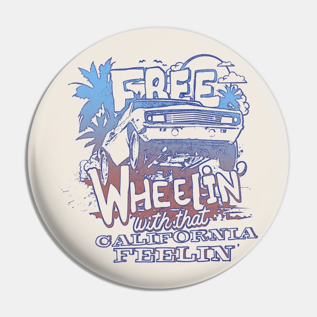 California Wheelie Pin by teepublickalt69