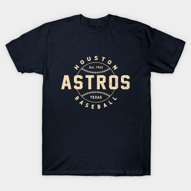 Throwback Houston Astros 2 by © Buck Tee Originals - Houston Astros - T- Shirt