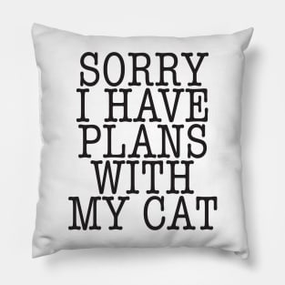 Sorry I have plans with my cat Pillow