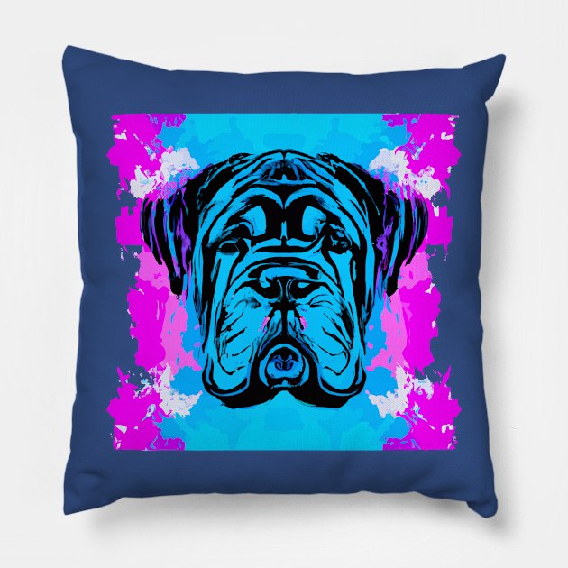 Neapolitan Mastiff Poster Print Artwork Pillow by Furrban