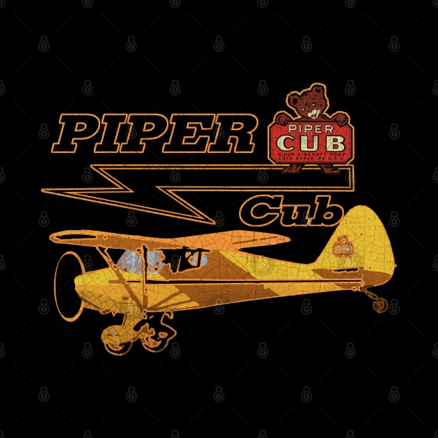 Piper Cub by Midcenturydave