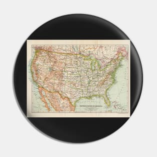 USA Antique Maps Pin