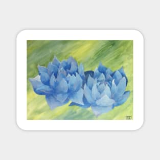 Blue Lotus Magnet