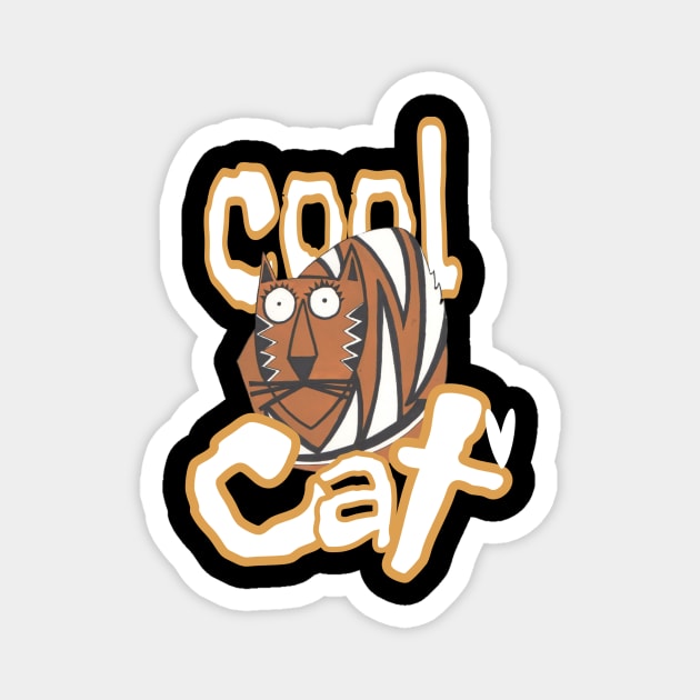 Cool Cat Magnet by KristinaEvans126