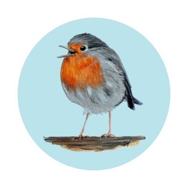 Red Robin by Sandra Warmerdam