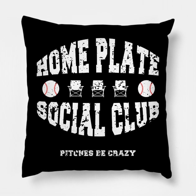 Home Plate Social Club, Midday, Softball Mom, Softball Dad, Softball Game Day, Softball Grandma, Softball Family Pillow by SmilArt