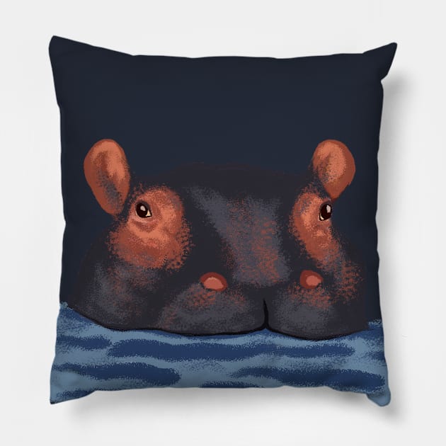 Gippopotamus Pillow by KMdesign