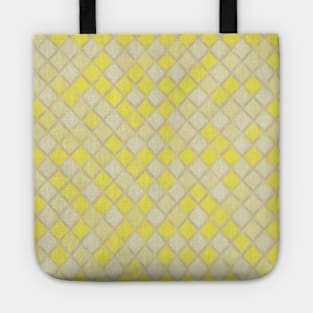 YELLOW DIAMOND DESIGN, DIAMOND PATTERN Tote