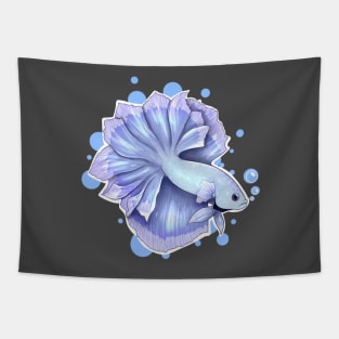 Lilac feather tail betta Tapestry