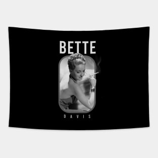bette davis young black and white Tapestry