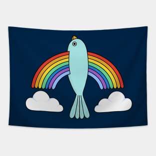 Rainbow Bird Tapestry