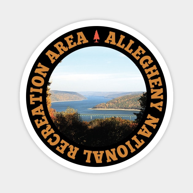 Allegheny National Recreation Area circle Magnet by nylebuss